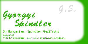 gyorgyi spindler business card